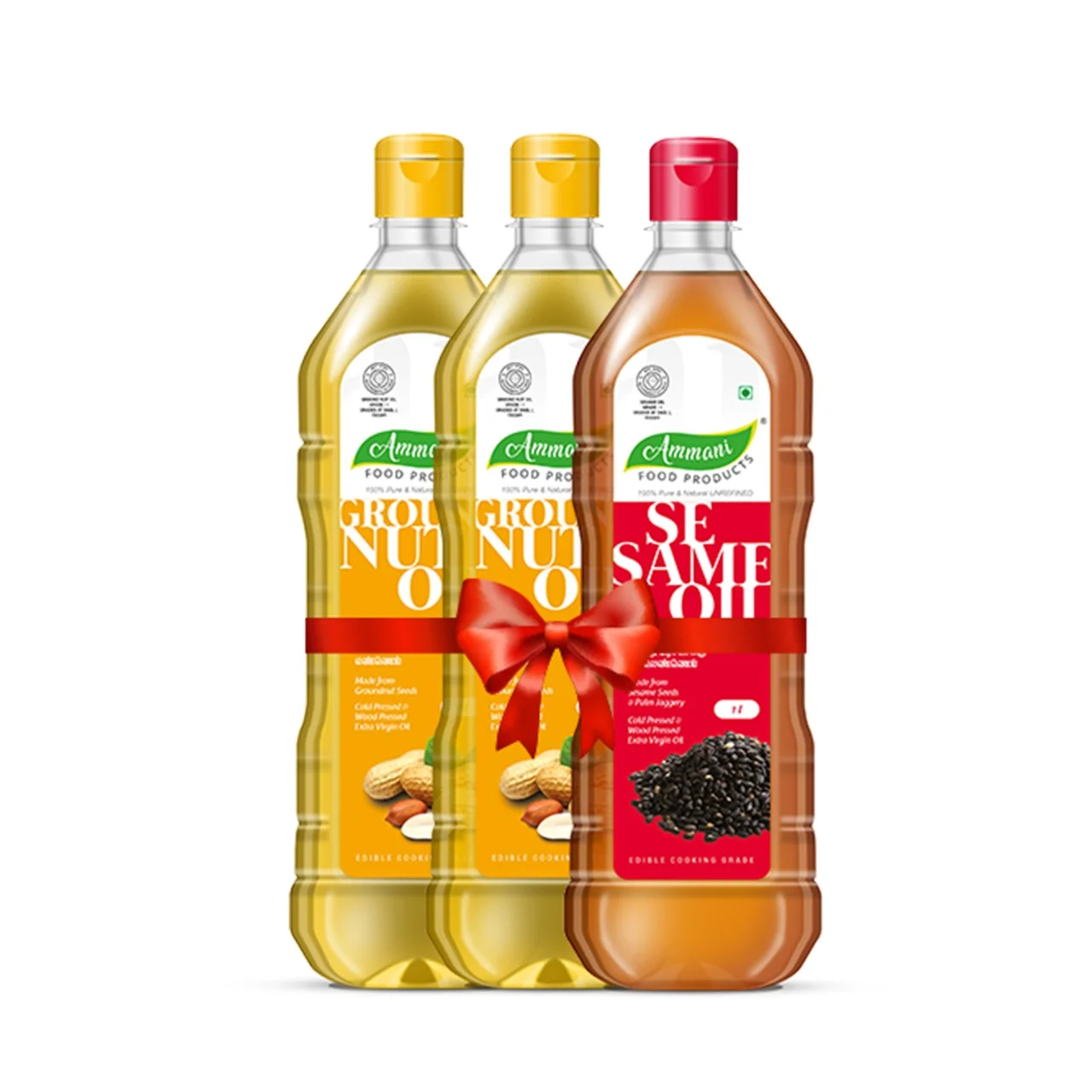 Combo 3 (Buy 2 Litre Groundnut Oil + 1 Litre Sesame Oil)
